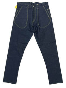 未使用品 W32 児島ジーンズ LX-101A LELAX JEANS 1st SLIM DENIM レラックス ストレッチ デニム ジーンズ インディゴ