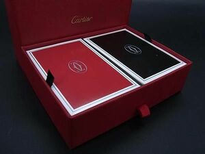 ■未開封■新品■未使用■ Cartier カルティエ トランプ カードゲーム テーブルゲーム 2点セット レッド系×ブラック系 FA4088