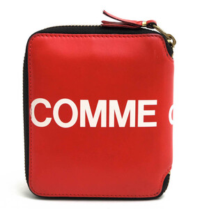 COMME des GARCONS コムデギャルソン 財布 SA2100HL CDG Wallet Huge Logo 牛革 カーフ ユニセックス ラウンドジップ ラウンドファスナー