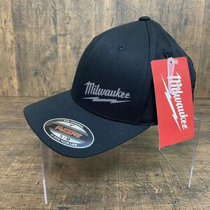 新品 未使用 Milwaukee 帽子 CAP 作業服 ミルウォーキー ブラック S/Mサイズ (504B-SM) /FITTED HAT BLK S/M SAHI0013-1c