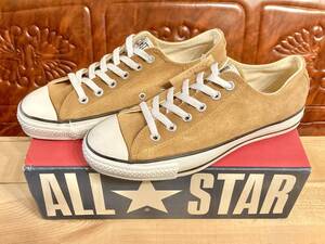 ★☆90s!USA!希少レア!converse STAR ox キャメル スエード 7.5 26cm コンバース オールスター カラシ ゴールド デッド ビンテージ 2312★