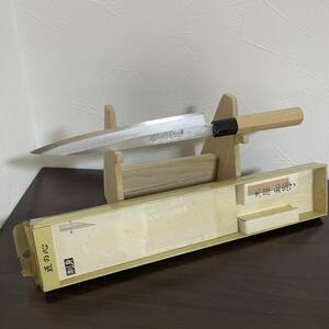 新品 未使用 日本橋 木屋 柳刃包丁 霞焼 刃渡り21cm 特製正鋼 高級料理庖丁 板前 寿司 刺身 柳葉 正夫 和包丁 片刃 出刃 日本料理 日本製