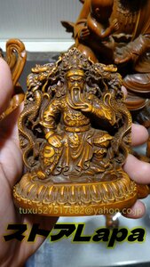 関羽 仏教美術 関公 木彫仏像 職人手作り 時代木彫 仏教工芸品