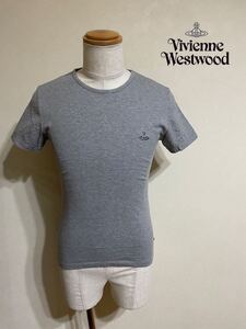 Vivienne Westwood MANヴィヴィアン ウエストウッド マン クルーネック アイコン Tシャツ トップス サイズ44 半袖 グレー 日本製 81707