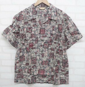 7T0398■新品 BUTCHER PRODUCTS ABSTRACT SHIRT ブッチャープロダクツ 総柄 シャツ アットラスト AtLast&Co