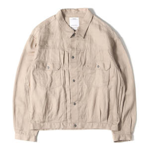 visvim ビズビム ジャケット サイズ:3 24SS リネン/ウール バックサテン 2ndタイプ ジャケット (101XX JKT) ベージュ アウター ブルゾン