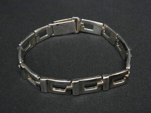 1円 GUCCI グッチ SV925 ブレスレット アクセサリー 表記サイズ19 レディース メンズ シルバー系 AW9376