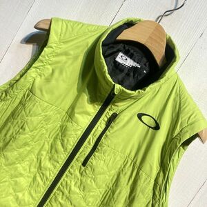 オークリー OAKLEY 薄手 キルティング ベスト ジャケット(M)ライムグリーン/41199JP/14FW