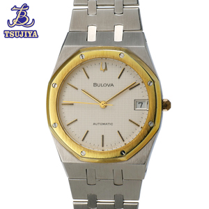 ★OH済★BULOVA ブローバ　ロイヤルオーク　4423902　メンズウォッチ　アイボリー文字盤　コンビカラー　AT　中古AB【辻屋質店W1200】