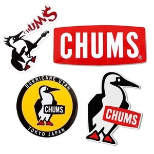 4枚セット CHUMS ステッカー CH62-1072 CH62-0156 CH62-0047 CH62-1622 新品 防水素材