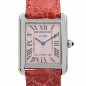 カルティエ タンク・ソロ SM ブランドオフ CARTIER ステンレススチール 腕時計 SS/革 中古 レディース