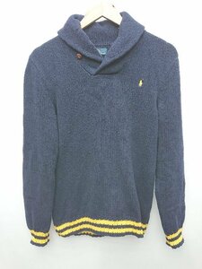 ◇ Polo by Ralph Lauren ポロ バイ ラルフローレン 長袖 ニット セーター サイズL ネイビー レディース P