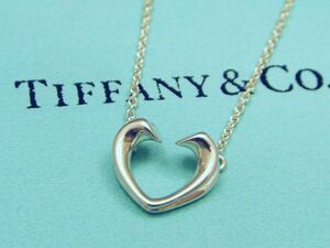 1円〜!! TIFFANY&Co/ティファニー SV/シルバー925 テンダネス ハート ペンダントネックレス 箱付き 【76y2】