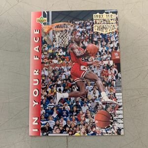 MICHAEL JORDAN 1987,1988 IN YOUR FACE マイケルジョーダン　UPPER D.E.C.K カード