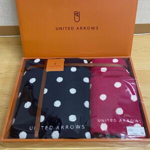  UNITED ARROWS ユナイテッドアローズ バスタオル　フェイスタオル2枚　ゲストタオル　ドット　no.172