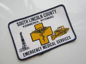 SOUTH LINCOLN COUNTY EMERGENCY MEDICAL SERVICES 重機 企業 プリント ワッペン/ビンテージ 自動車 バイク ワークシャツ 古着 ① 175