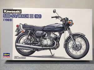 ハセガワ プラモデル 1/12 カワサキ 500-SS/MACH Ⅲ （H1）【1969】 BK-10 未組立 管H25