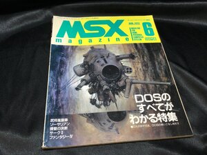 ★★ MSX magazine 1991年6月号 MSXマガジン