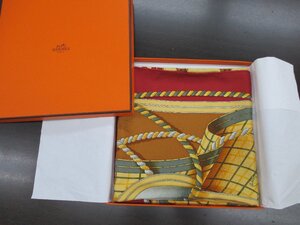 【美品】エルメス　カレ90　スカーフ　 HERMES　GRANDE　TENUE　シルク100％