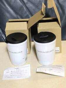 未使用　★2個まとめて★DEAN&DELUCA ディーンアンドデルーカ　ステンレスタンブラー　0.26L ホワイト　2個まとめて