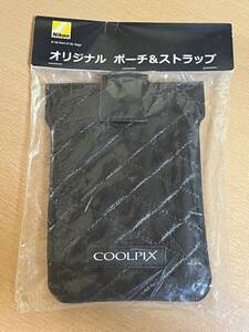 ☆未使用品　COOLPIX オリジナル ポーチ＆ストラップ　ニコン純正　送料込み