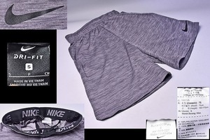 NIKE ナイキ ★ DRY-FIT ショートパンツ ★ Sサイズ グレー ★ SU181203FVN ★ ランニング トレーニング エクセサイズに