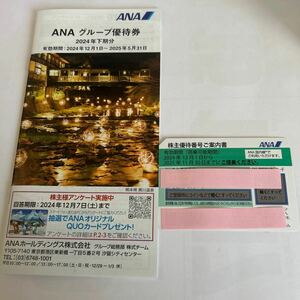 ANA 全日空　★ 株主優待券（有効期限　2024年12月から2025年11月末） 　★グループ優待券　1冊　（送料込）