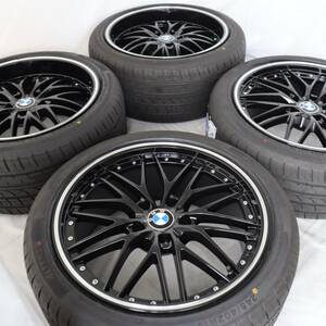 19インチ 8.5J/9.5J 5-120 タイヤ付4本セット メッシュ 前245/40R19 後275/35R19 BMW 5シリーズ F10 F11 (W2376/2377-2)