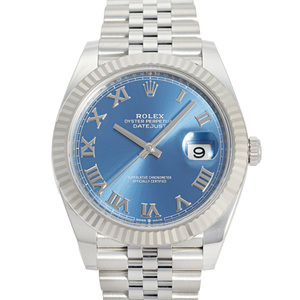 ロレックス ROLEX デイトジャスト 41 126334 アズーロブルー/ローマ文字盤 新品 腕時計 メンズ