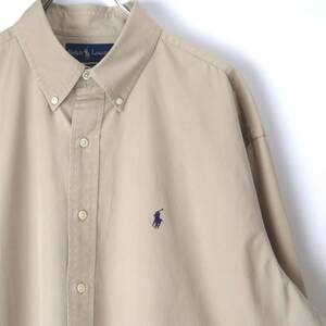 00s Polo by Ralph Lauren シャツ vintage ヴィンテージ ラルフローレン ベージュ patagonia L.L.Bean オンブレ レーヨン チェック USA