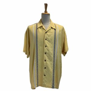 HAGGAR アロハシャツ イエロー 夏 爽やかシャツ 2XL 6861