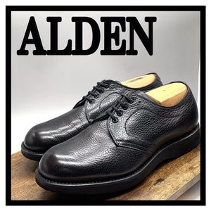 ALDEN [オールデン] ブルーチャー プレーントウ CDIラスト311 オックスフォードシューズ レザー ブラック US6 3E 24cm 革靴 USA アメリカ製