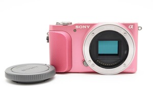 ★美品★ SONY ソニー NEX-3N ミラーレス一眼 デジタルカメラ ボディ ピンク　　B17