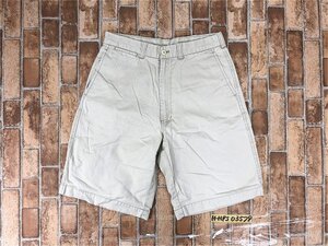 Dickies ディッキーズ メンズ ロゴラベル コットン ハーフ ワーク パンツ ショート ステッチ M(76) ライトベージュ