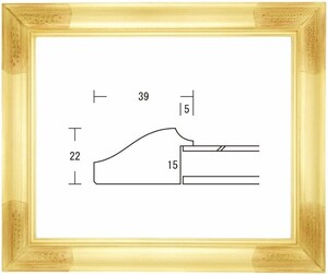 デッサン用額縁 木製フレーム フローラ 八ッ切サイズ