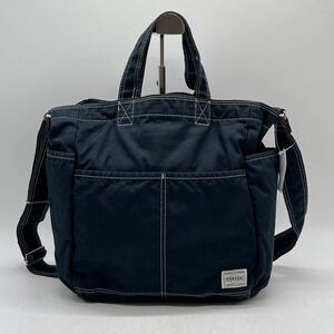 ★BN2078● PORTER ポーター DEW MESH 2WAYショルダーバッグ/トートBAG ブラックMENS LADIES