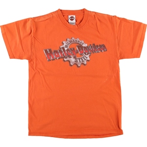 古着 00年代 ハーレーダビッドソン Harley-Davidson 鷲柄 イーグル柄 モーターサイクル バイクTシャツ USA製 メンズL相当 /eaa490176