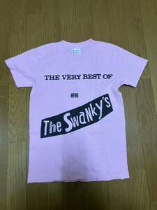 10 SWANKYS Tシャツ XSサイズ ピンク 2005年再結成時購入 THE VERY BEST OF スワンキーズ GAI 検)セディショナリーズ PEEL&LIFT PUNK