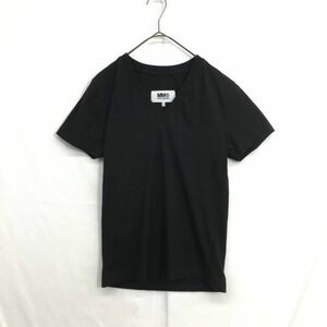 NZ275●21SS MM6 Maison Margiela Vネック Tシャツ パックT●S●ブラック S52GC0189 メゾン マルタン マルジェラ