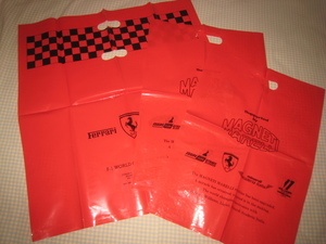 【超希少/当時物ビニール袋まとめて】マニエッティ・マレリ/フェラーリ/Ferrari『 MAGNETI MARELLI / F-1 WORLD GRAND PRIX TEAM 』1983年