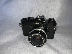 Nikon Nikomat EL オートシャッター確認済ニコン フィルムカメラ 一眼レフフィルムカメラ ブラックボディ 50mm f2 レンズ　おまけ
