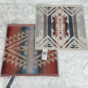 新品未使用 PENDLETON ペンドルトン ジャガード ウォッシュクロス 33×33cm キャニオンランド デザートスカイ ホワイトサンズタン