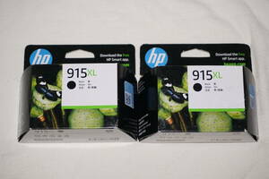 HP 915XL ブラック（黒）純正インクカートリッジ 新品 OfficeJet Pro 8020 / 8020e, OfficeJet 8010 / 8010e 対応 【 増量版　2個セット 】