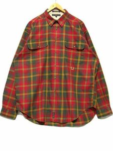 ＠美品 トミーヒルフィガー TOMMY HILFIGER 長袖チェックシャツRB371 XL アメリカ古着 大きいサイズ