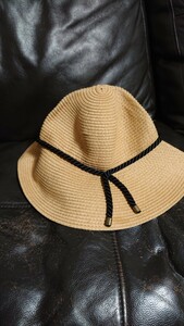 美品！アーバンリサーチ☆ループ付き麦わら帽子、ストローハット、調整可能、日除けに！
