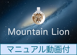 Mac OS Mountain Lion 10.8.5 ダウンロード納品 / マニュアル動画あり
