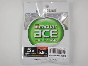 新品◆44％引き★送料無料◆クレハ シーガーエース 5号 60ｍ◆定価（￥2750税込）◆60メートル　ハリス■リーダー　フロロカーボンライン