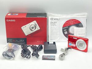 CASIO EXILIM EX-Z77 レッド 元箱 カシオ コンパクトデジタルカメラ コンデジ 0801R7A