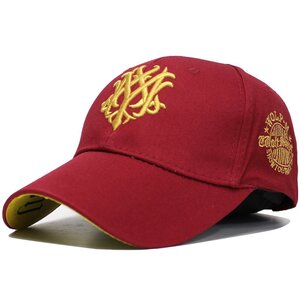 帽子 メンズ レディース キャップ ゴルフ 帽子 スポーツキャップ ウルフ ＣＡＰ　レッドゴールド