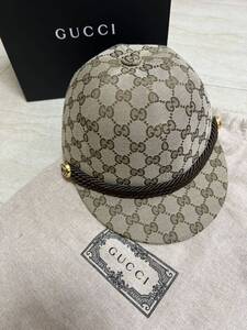 新品未使用GUCCI グッチ GG柄 キャップ 帽子 レディースsize S 56㎝　定価8万前後